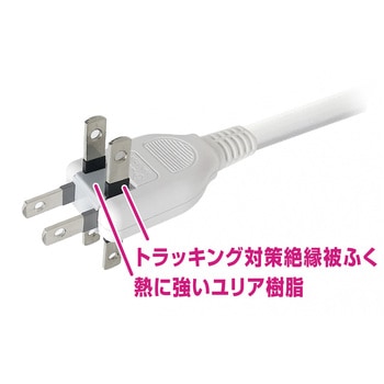 USBポート付電源タップ 4AC4USB 3A+1C 24W リバーシブル SW 自動識別 カシムラ
