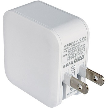 USBポート付AC充電器  ACUSB 2A+C PD20W リバーシブル 自動識別 カシムラ