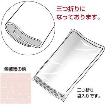 包装紙 花柄 半才 ササガワ