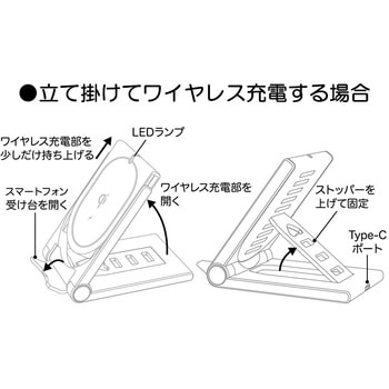 ワイヤレス充電器 2WAY 10W カシムラ