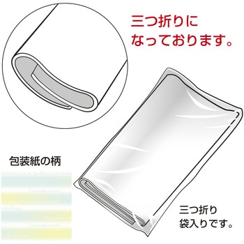 包装紙 ストライプ 半才 ササガワ