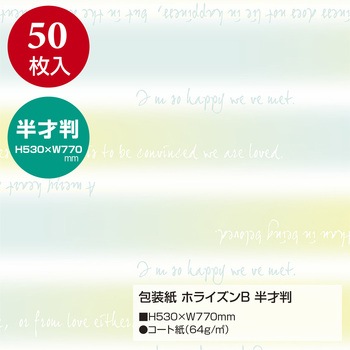 包装紙 ストライプ 半才 ササガワ