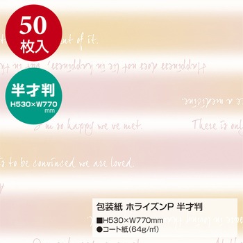包装紙 ストライプ 半才 ササガワ