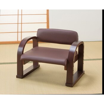 0409520 天然木立ち座り楽ちん座椅子 日本製 1セット(2脚) ファミリー 