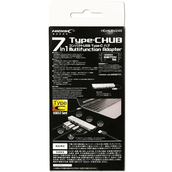 HIDISC 7in1コンパクト Type-C HUB Multifunction Adapter HIDISC