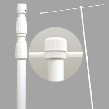 40-6123 のぼり用ポール3段伸縮式 白 ササガワ 1本 40-6123 - 【通販 ...