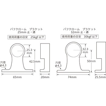 バフクローム ブラケット 八幡ねじ