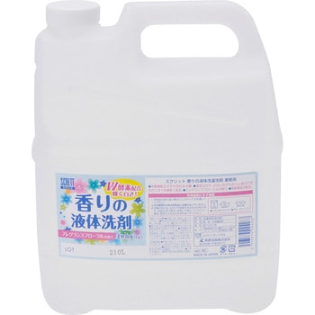 4405 スクリット 香りの液体洗剤 1本(4L) 熊野油脂 【通販サイトMonotaRO】