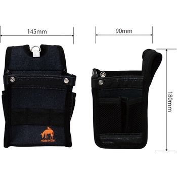 HUMHEMシリーズ 腰袋 角型 小 - KH(基陽)