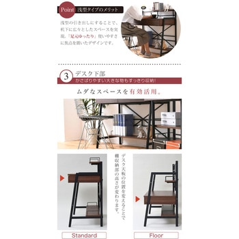 パソコンデスク 2WAY ロータイプ ハイタイプ  高さ調節 ワークデスク パーソナルデスク ジェイケイ・プラン