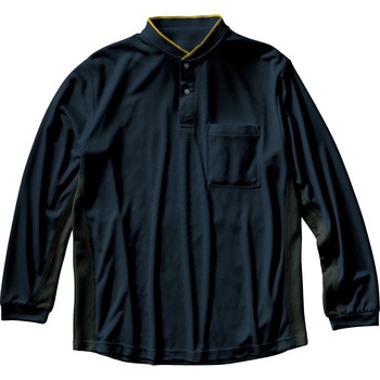 長袖ポロシャツ クロダルマ