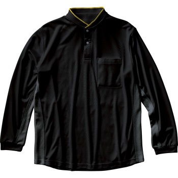 長袖ポロシャツ クロダルマ