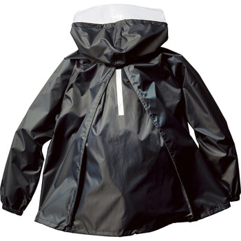 バックインレインコート クロダルマ