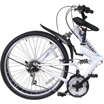 防災サイクル 26型18段変速・Wサス付ノンパンク折り畳みMTB【簡易組立品】 東部