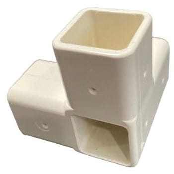 カクラック3方エルボ穴(ホワイト) 東栄管機
