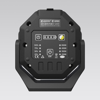 充電式LED 30W 調色4段階/明るさ4段階/UVライト機能付き マグネット内蔵 三脚搭載可能 GOODGOODS(グッド・グッズ)