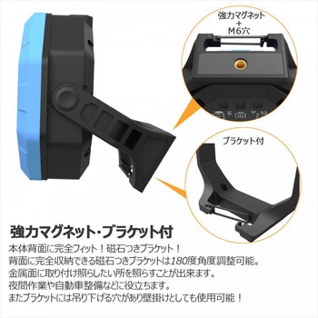 充電式LED 30W 調色4段階/明るさ4段階/UVライト機能付き マグネット内蔵 三脚搭載可能 GOODGOODS(グッド・グッズ)