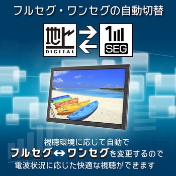 19インチ ポータブルテレビ 付属品完備 OTVF-1901