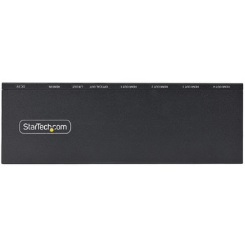 ビデオスプリッター/4K60Hz HDMI 2.0/1入力4出力/スケーラー内蔵/3.5mm & 光オーディオ/4画面同時出力 StarTech.com