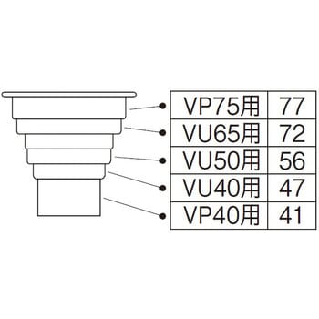 sanei コレクション vp vu40 50兼用 防臭キャップ