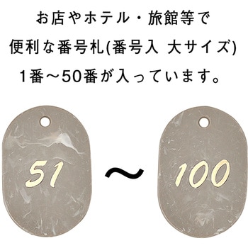 マーブル番号札 ササガワ