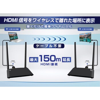 TEHDWLEX150S ワイヤレスHDMI延長器 1台 テック(TEC) 【通販モノタロウ】