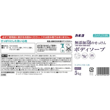 無添加泡のせっけんボディソープ カネヨ石鹸