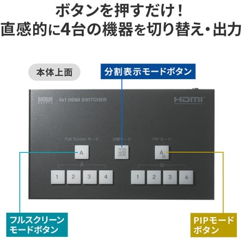 HDMI画面分割切替器 サンワサプライ