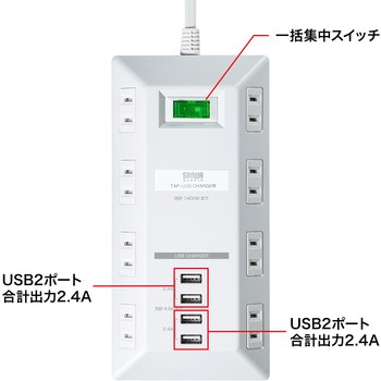 電源タップ サンワサプライ