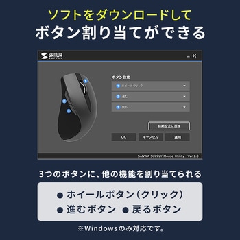 ブルーLEDマウス サンワサプライ