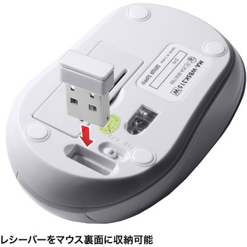 ブルーLEDマウス サンワサプライ