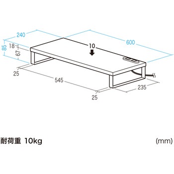 机上ラック サンワサプライ