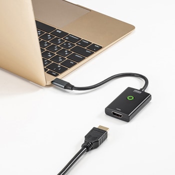 AD-ALCPHDSW 変換アダプタ サンワサプライ 0.15m USB Type-C(PC接続側