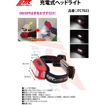 充電式ヘッドライト JTC