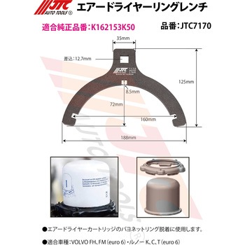 エアードライヤーリングレンチ - JTC
