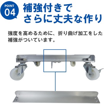 ごくかる丸(補強付) スチール ナイロンキャスター エム・あい