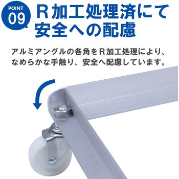 ごくかる丸(補強付) スチール ナイロンキャスター エム・あい