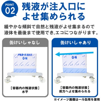 缶けいしゃ ステンレス 液もれ防止トレー付 ごくかるキャリー エム・あい