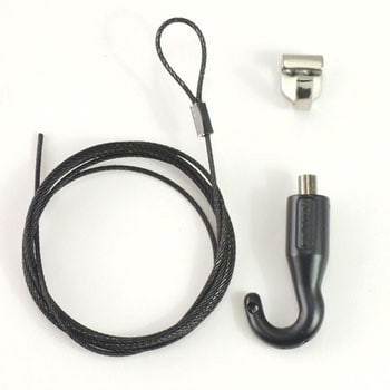 N-860 ピクチャーレール用ワイヤー吊金具フックセット黒 BEST(金物 