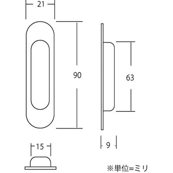 336 内丸引手 BEST(金物)