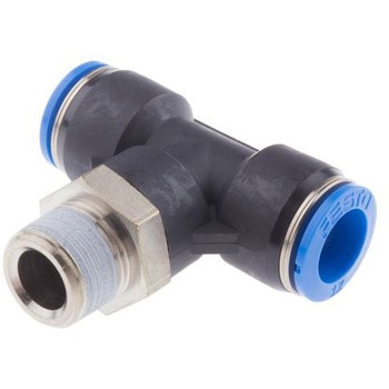 QST-3/8-12 �v�b�V���C���R�l�N�^ �ϕ��H�� 360�x�����ϊ� T�t�B�b�e�B���O �Z���t�V�[�����O Festo 21168457