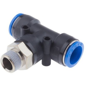 QST-3/8-16 �v�b�V���C���R�l�N�^ �ϕ��H�� 360�x�����ϊ� T�t�B�b�e�B���O �Z���t�V�[�����O Festo 21168466