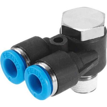 QSYLV-1/4-8 �v�b�V���C���R�l�N�^ �ϕ��H�� 360�x�����ϊ� ����Y�t�B�b�e�B���O �Z���t�V�[�����O Festo 21168710