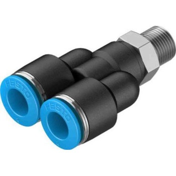 QSY-1/8-8 プッシュインコネクタ 耐腐食性 360度方向変換 水平Yフィッティング セルフシーリング Festo 21168920