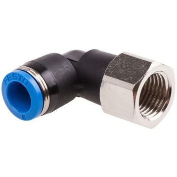 QSLF-1/4-8-B �v�b�V���C���R�l�N�^ �ϕ��H�� �G���{ ���C���t�B�b�e�B���O �Z���t�V�[�����O Festo �p�x90�� 21172474