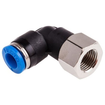 QSLF-1/8-6-B �v�b�V���C���R�l�N�^ �ϕ��H�� �G���{ ���C���t�B�b�e�B���O �Z���t�V�[�����O Festo �p�x90�� 21172499