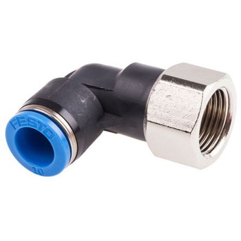 QSLF-3/8-10-B �v�b�V���C���R�l�N�^ �ϕ��H�� �G���{ ���C���t�B�b�e�B���O �Z���t�V�[�����O Festo �p�x90�� 21172517