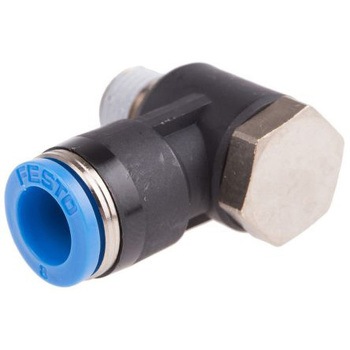 QSLV-1/8-8 �v�b�V���C���R�l�N�^ �ϕ��H�� �G���{ ���C���t�B�b�e�B���O �Z���t�V�[�����O Festo �p�x90�� 21173025