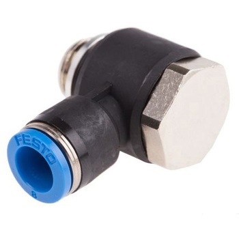 QSLV-G1/4-8 �v�b�V���C���R�l�N�^ �ϕ��H�� �G���{ ���C���t�B�b�e�B���O �Z���t�V�[�����O Festo �p�x90�� 21173147