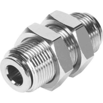 NPQM-H-Q10-E-P10 プッシュインコネクタ 耐腐食性 バルクヘッドパネル ストレートフィッティング Festo 21176498